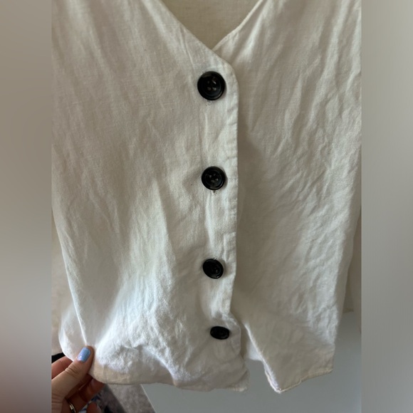 Zara Linen Blouse - Picture 4 of 5